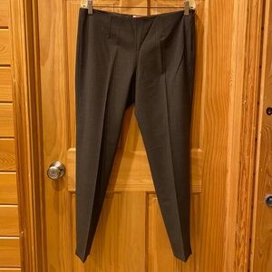 Theory Women's Slacks Dark Brown Tweed Size 12